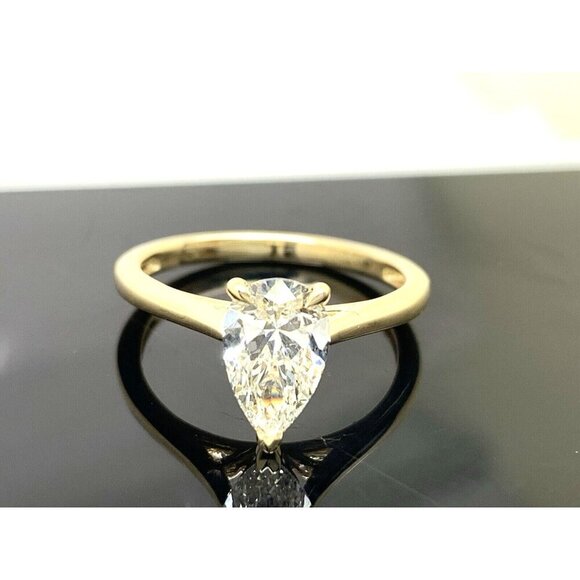 Unique Moments Engagement Ring Lab Created 1 Carat Diamond 14k Yellow Go… - Picture 12 of 14